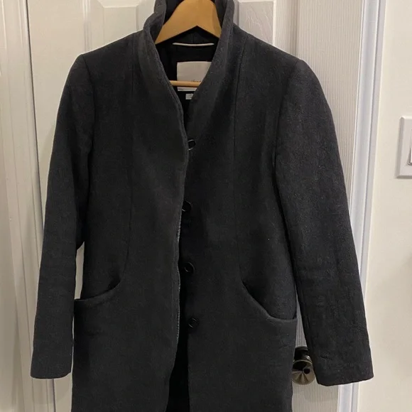 Wilfred Cashmere & Wool Blend Coat in Dark Grey, XS - Picture 11 of 11